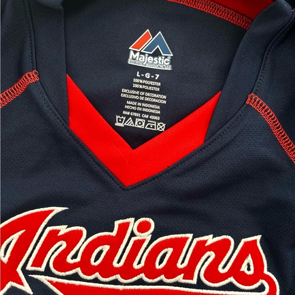 Vintage Cleveland Indians Shirt Boys NWT - Picture 4 of 4
